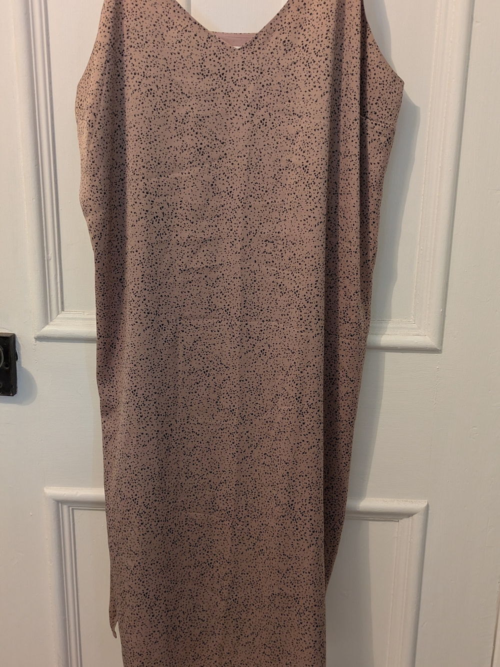 Reitmans Dusty Mauve Speckled V-neck Dress